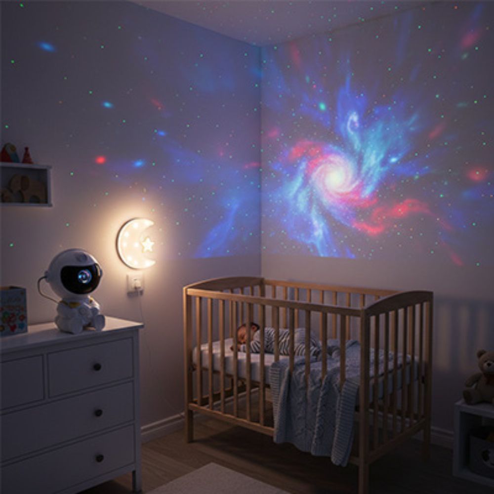 Veilleuse projection bébé ciel de nuit douceur réconfort